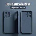 thumbnail image 2 of Luxury Original Liquid Silicone Case For iPhone 15 14 13 12 11 Pro Max Plus Soft Cases Shockproof Bumper Cover Phone Accessories, 2 of 5