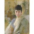 thumbnail image 2 of Anders Zorn 14x18 Gold Ornate Wood Frame and Double Matted Museum Art Print Titled - Portrait of a Lady in a Drawing Room (1887), 2 of 4