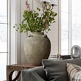 thumbnail image 4 of LuxenHome Rustic Brown Terracotta Cauldron 15 Inch Tall Vase, 4 of 9
