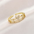 thumbnail image 2 of Fiudx Anillo de Circonita Cúbica, Elegante y Ajustable, Cómodo para Cualquier Ocasión, Regalo Ideal para Cumpleaños o Aniversarios, Perfecto para Hombres y Mujeres, Accesorio de Moda., 2 of 5