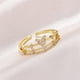 thumbnail image 2 of Fiudx Anillo de Circonita Cúbica, Elegante y Ajustable, Cómodo para Cualquier Ocasión, Regalo Ideal para Cumpleaños o Aniversarios, Perfecto para Hombres y Mujeres, Accesorio de Moda., 2 of 5