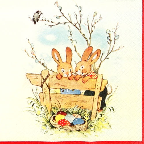 Paper Napkins Bunny Friends