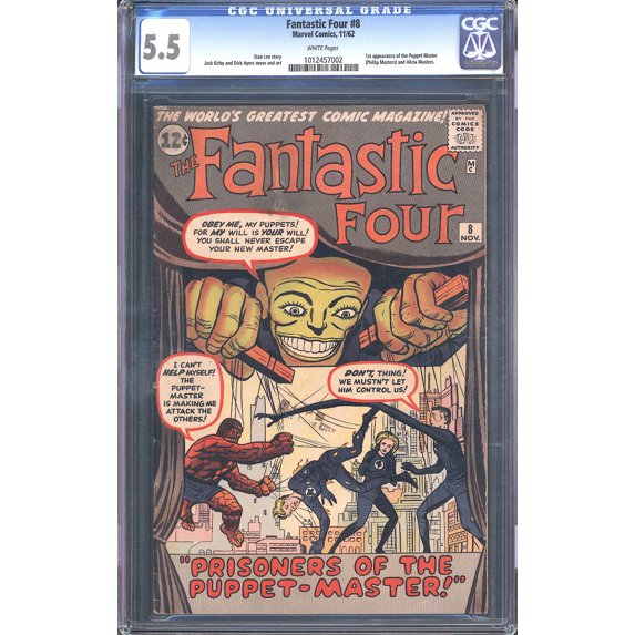 Fantastic Four #8 - CGC 5.5 Comic Book