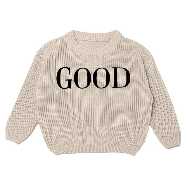 Delicate Hand Embroidered Pure Knit Sweater for Girls - Soft & Comfortable Floral Design Top for Baby and Toddler Kids