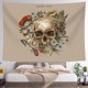 thumbnail image 1 of Manta de mesa decorativa colgante de pared, tapiz de mano, estilo de bruja, sol, luna, seta, 1 of 4