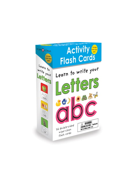 Educational Alphabet Write & Wipe Flashcards  