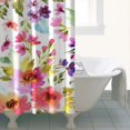 thumbnail image 5 of Waterproof Pioneer Shower Curtain 36x72 Inch Polyester Unique Colorful Floral Shower Curtain for Bathroom Hotel Home Decor with 7 Plastic Hooks, 5 of 5