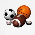 thumbnail image 3 of CafePress - Sports Balls Ringer T - 100% Cotton Ringed T-Shirt, 3 of 4