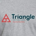 thumbnail image 3 of CafePress - Triangle Education Foundation Tagline T Shirt - Fitted T-Shirt, Vintage Fit Soft Cotton Tee, 3 of 4