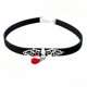 thumbnail image 1 of Collar de cuero negro con colgante de cristal y cadena de murciélago malvado, joyería de bruja pagana, regalo para mujeres y niñas (rojo), 1 of 5