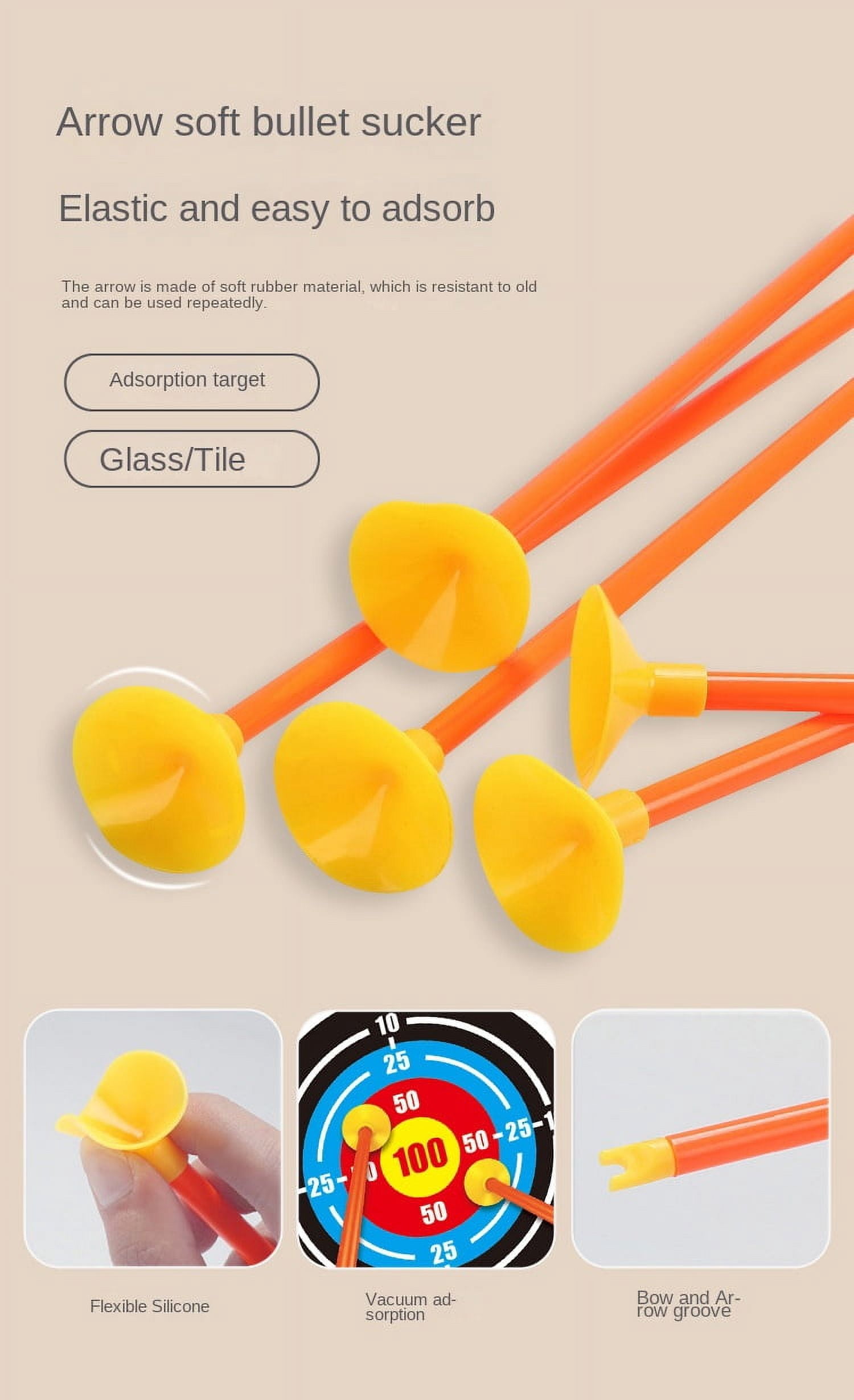 Bow and Arrows Set for Kids, 2-Pack Light-up Archery with Targets for Age 4+ Outdoor Birthday Gifts