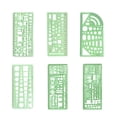 thumbnail image 1 of pitrice 1 Set Circle Stencil Plastic High-quality Convenient Use Eye-catching Templates for Drafting Exquisite Appearance Long Lifespan Type 4, 1 of 7