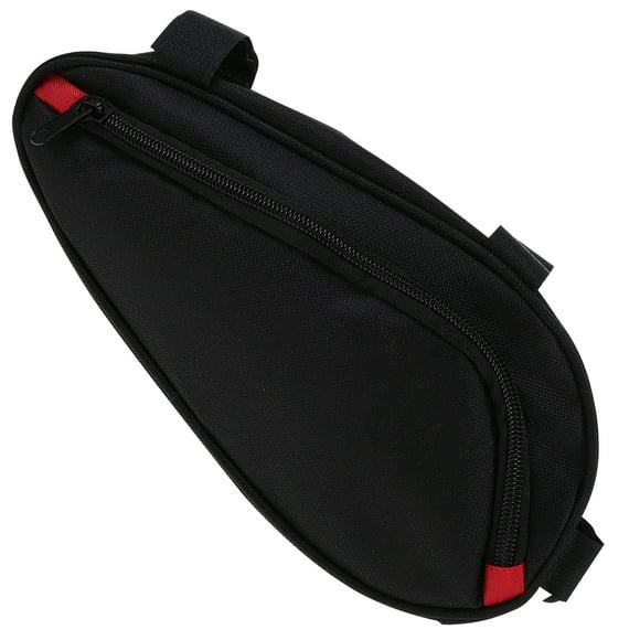 Bolsa triangular de tela impermeable para bicicleta de montaña, creativa, para guardarla en casa y al aire libre (negra).