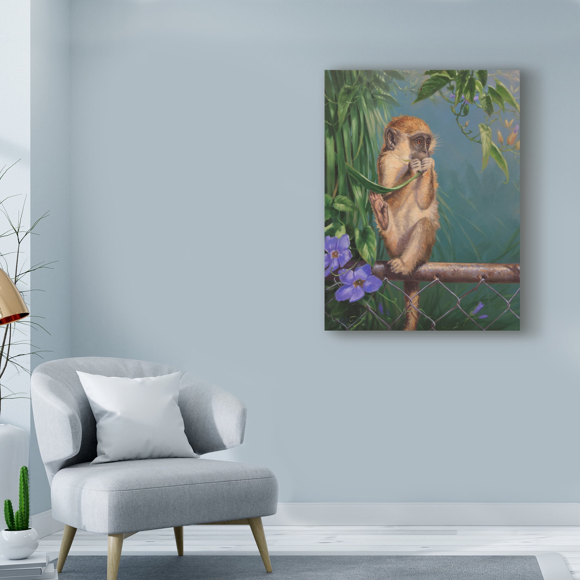 Trademark Fine Art 'Eating A Leaf' Canvas Art by Michael Jackson
