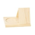 thumbnail image 5 of Abbraccia Triangle Book Holder Book Stand Simple Design Mini Bookshelf Triangle Bookshelf, Book Rest ,for Library Table Office Reading Beige, 5 of 9