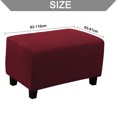 thumbnail image 2 of Sofa Ottoman Cover, Stretch Rectangle Ottoman Slipcovers, Foot Stool Slipcover, 2 of 6
