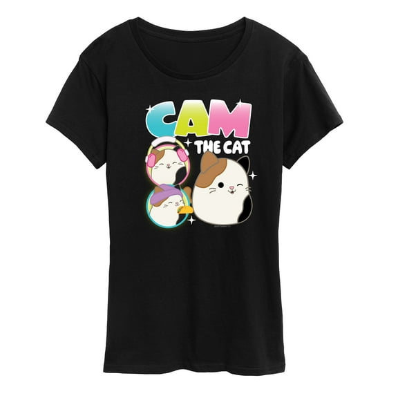 Squishmallows - Cam The Cat - Women's Short Sleeve Graphic T-Shirt
