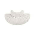 thumbnail image 6 of Meridian Furniture Arc Cream Boucle Fabric Modular Sectional, 6 of 8