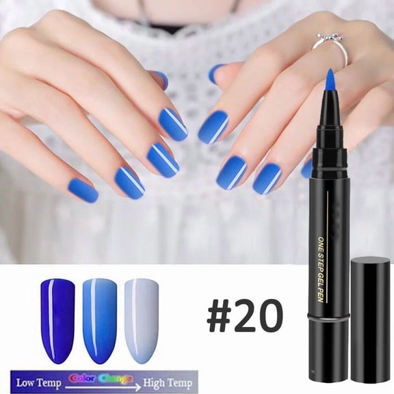 3 In 1 Step Nail Polish Pen 5ml Nail Gel Painting Varnish Pen Nail Varnish Nail Tool Without And Top Coat
