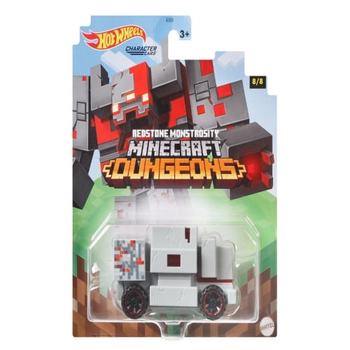 2021 Hot Wheels Character Cars Minecraft Dungeons Redstone Monstrosity Rare New