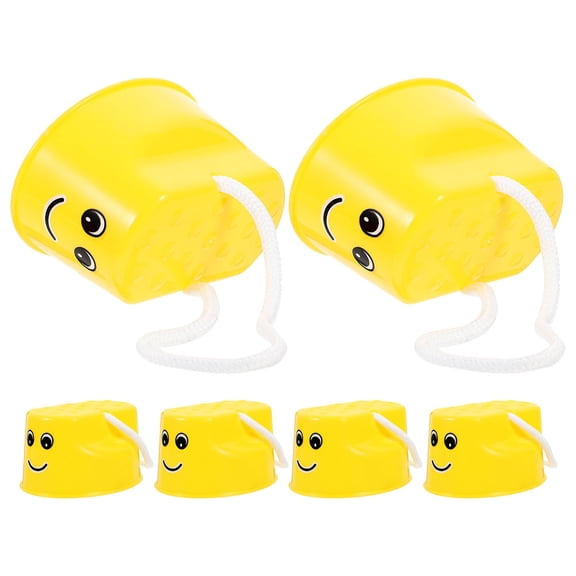 UPOUART Set of 6 Yellow Balance Stilts for Outdoor Training, Strength Building, and Coordination Fun