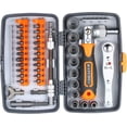 thumbnail image 1 of 38pc Precision Ratchet Screwdriver Bit Set | Magnetic Screwdrivers Kit Electronics Repair Tool Kit With Flexible Shaft Extension Rod | For Phone Laptop Watch & Other Electronic Devices, 1 of 5