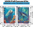 thumbnail image 2 of Mosaflare Seals and Orcas Diamond Art Painting Kits,2-Pack Art Craft Kits,Full Round Drill,Home Wall and Relaxing 12"×16", 2 of 7