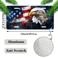 thumbnail image 2 of 1 Pcs 2D Flat License Plate Covers & Frames, American Eagle For Decorative Front, Waterproof For Decoration Aluminum License Plate Covers & Frames Cover For Men Women, 12" X 6", 2 of 4