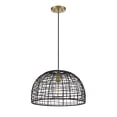 thumbnail image 4 of Trade Winds Lighting 1-Light Pendant Light In Black, 4 of 6