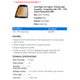 thumbnail image 2 of Front Right Turn Signal / Parking Light Assembly - Compatible with 1992 - 1995 Toyota Pickup Base RWD 1993 1994, 2 of 2