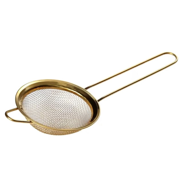 Tamiz de malla fina de acero inoxidable dorado BlendWell Gold