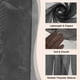 thumbnail image 3 of Tela de tul de organza Uxcell, cristalina y sedosa para mantel de bricolaje, negro, 3 of 7