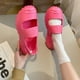 thumbnail image 2 of Zapatillas planas gruesas de verano para mujer, zuecos, sandalias de playa, zapatos de tacón alto informales para jardín, zapatos encantadores para mujer, zapatillas, Sandals36 para mujer Gao Jinjia LED, 2 of 2