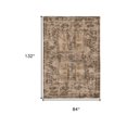thumbnail image 5 of 8' X 11' Brown Oriental Non Skid Area Rug, 5 of 8