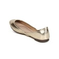 thumbnail image 3 of New Women Breckelles Bailey01 Metallic Leatherette Round Toe d'Orsay Ballet Flat, 3 of 5
