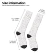 thumbnail image 5 of Balery Poodle Dog Printed Novelty Socks Men's Women's Crew Socks Sports Socks Knee High Socks Cotton Socks Quirky and Cool Socks, 5 of 9