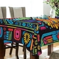 thumbnail image 5 of Yayeee Tablecloths 54" x 72" Rectangle Wrinkle Resistant Party Table Cover, Abstract Eagle, 5 of 8