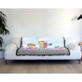 thumbnail image 6 of Rocket Power Blanket, 50"x60" Otto, Reggie and Twister Skate Woven Tapestry Cotton Blend Fringed Throw Blanket, 6 of 6