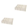thumbnail image 4 of Advancent Combinación libre del sistema de organización del cajón de los divisores ajustables del cajón de DIY hecha con poliestireno blanco elegante 5 piezas/juego 2Conjunto, 4 of 6