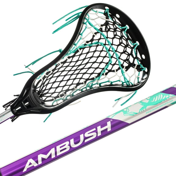 Franklin Sports Women's Lacrosse Stick - Ambush Lacrosse Stick for Women   Girls - Women's Game   Training Lax Stick - 30" Aluminum Shaft - Complete Women's Stick with Shaft   Head