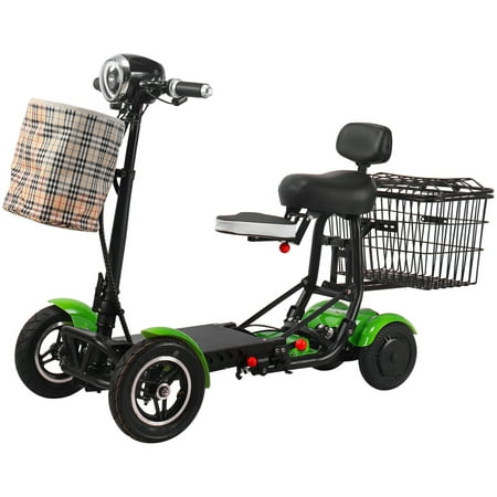 Bangeran Mobile Travel Scooter  4 Wheel Double Seats  Up to 12 Miles - Green