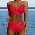 thumbnail image 2 of XIYON Two Piece Bikini Sets For Women High Waisted Bikini Push Up Swimsuit Wrap Bathing Suit Summer Beach Vacation Bathing Suits, 2 of 5