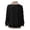 a-Black5978, variant on Women's Coat Autumn Winter Solid Color Jacket With Contrast Plush Trim Long Sleeve Loose Fit Edgy Cozy Style Coat For Casual Daily Streetwear Activities Relaxed Fit Outerwear