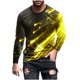 thumbnail image 1 of Blusas y camisas de manga larga y cuello redondo para hombre, camisetas casuales con estampado de moda y cuello redondo, blusas de licra de manga corta para hombre., 1 of 4