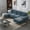 Blue, variant on Couches for Living Room, Convertible Sectional Sofa Couch U Shaped Couch in Chenille with 2 Pillows and Metal Legs, 4-seat Modular Sofa for Apartment, Small Space, Lounge, White
