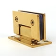 thumbnail image 2 of Bisagras para puerta de vidrio, accesorios para cuarto de ducha, bisagra para puerta de vidrio de 90 grados, para Clip de baño de acero inoxidable (cromo dorado), 2 of 5