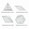 thumbnail image 3 of Transparent Quilting Sewing Patchwork Ruler Measuring Template Hexagon Tailor, 3 of 7