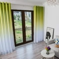 thumbnail image 3 of Linen Curtains 106 Inches Long Light Filtering Grommet Thermal Insulated Window Drape Noise Reducing Energy Efficient Single Panel for Bedroom Living Room Farmhouse 40 x 106 Inch Green, 3 of 7