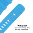 thumbnail image 3 of Correa de reloj de silicona Uxcell de 22 mm de ancho para Gear S3 Classic, Gear S3 y GT/Smart Watch, azul cielo, 3 of 5