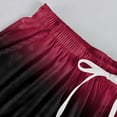 thumbnail image 6 of Fabrcox Gradient Mens Capri Pants Elastic Waist Baggy Beach Pants Breathable Outdoor Workout Men Lounge Pants with Pocket, 6 of 9